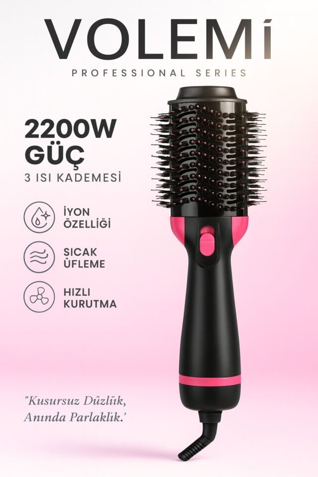 2200 W Saç Şekillendirici Saç Düzleştirici Fön Tarağı Saç Kurutma Makinesi Kişisel Bakım Aletleri