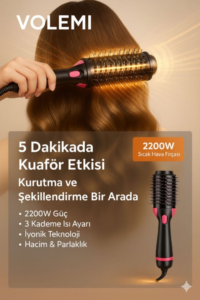 2200 W Saç Şekillendirici Saç Düzleştirici Fön Tarağı Saç Kurutma Makinesi Kişisel Bakım Aletleri