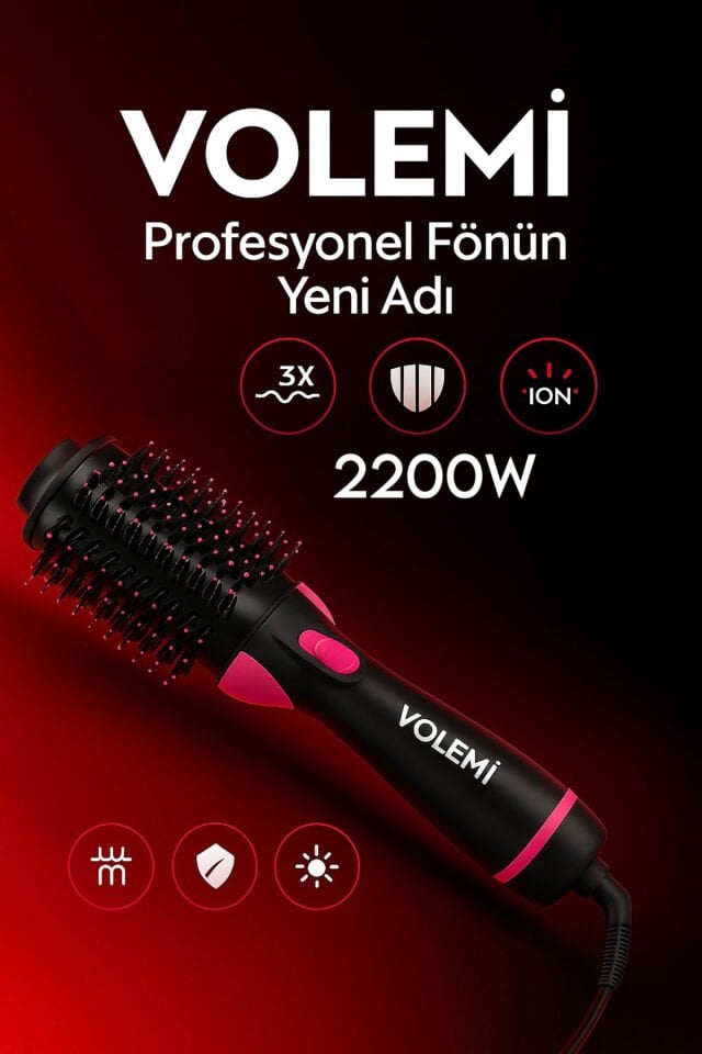 2200 W Saç Şekillendirici Saç Düzleştirici Fön Tarağı Saç Kurutma Makinesi Kişisel Bakım Aletleri