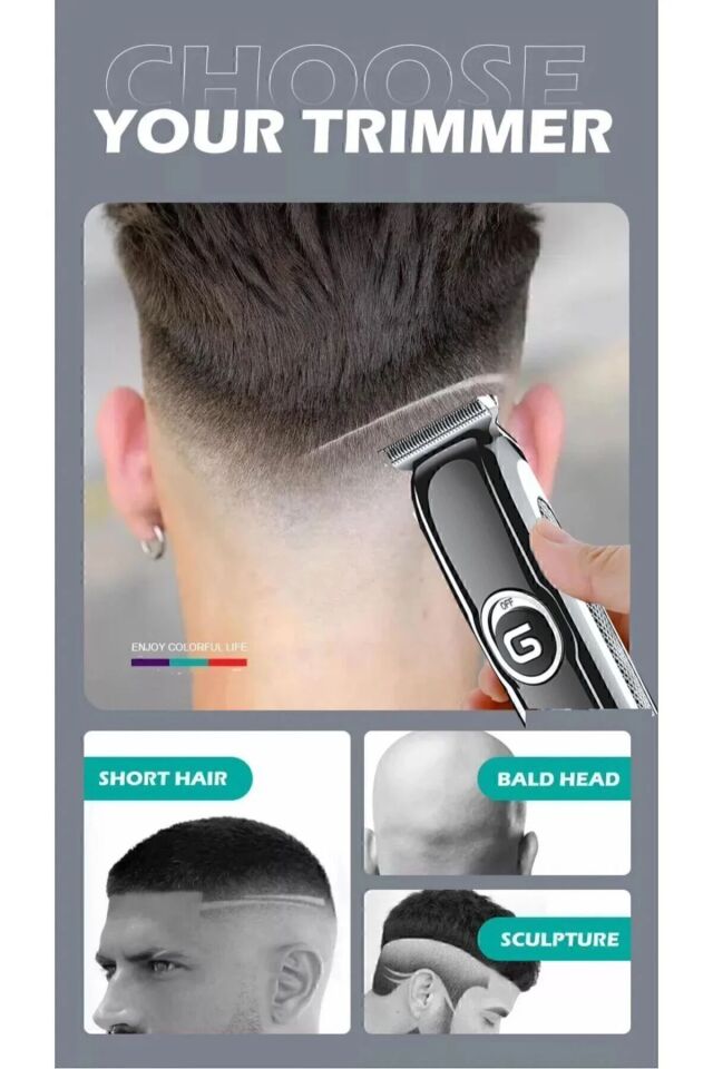 1011 Lazer Öncesi Sakal Vücut Ense Çizim Kişisel Bakım Aletleri Sıfıra Yakın Tıraş Makinesi