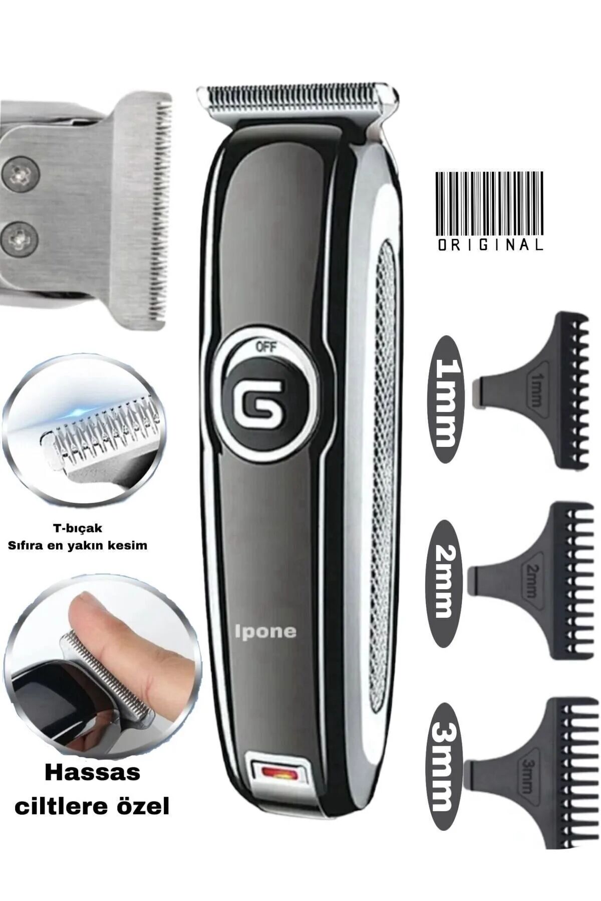 1011 Lazer Öncesi Sakal Vücut Ense Çizim Kişisel Bakım Aletleri Sıfıra Yakın Tıraş Makinesi