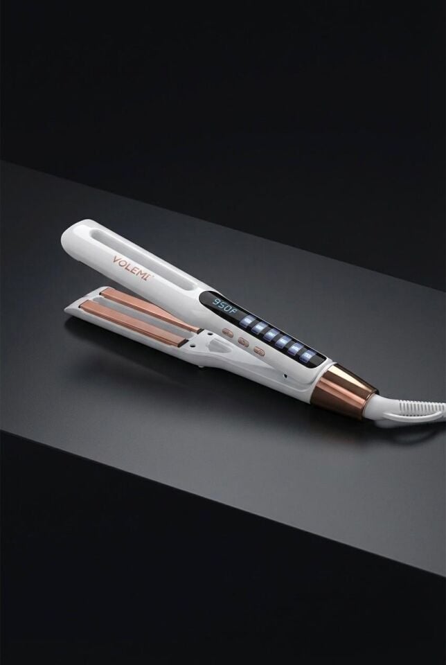 V-0102 Profesyonel Seramik Çift Plaka Saç Düzleştirici 11 farklı ısı Ayarlı Renk Koruma Teknolojisi