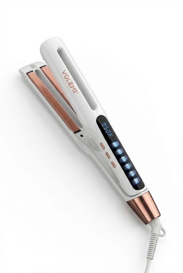 V-0102 Profesyonel Seramik Çift Plaka Saç Düzleştirici 11 farklı ısı Ayarlı Renk Koruma Teknolojisi