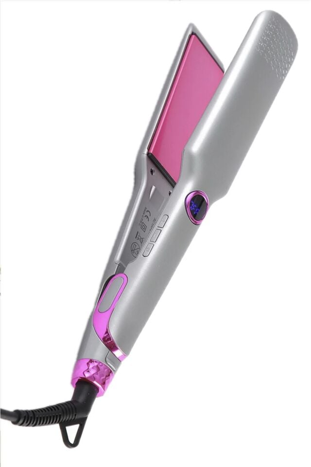 V-003 Geniş Seramik Plakalı Saç Düzleştirici Hızlı Isınma Dijital LED Ekran Parlak ve Pürüzsüz Saçlar