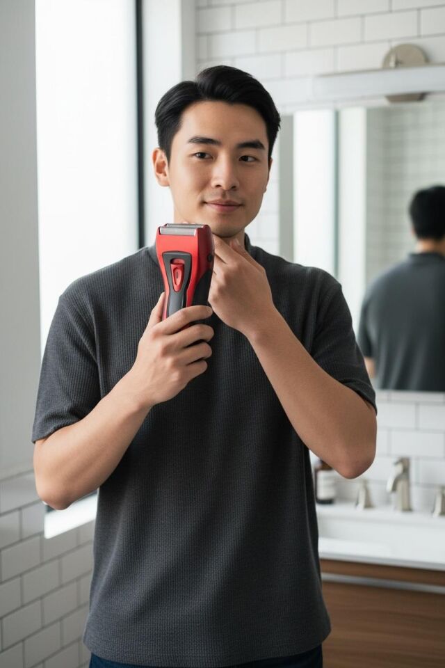 V-0918 Günlük Sakalı Sıfır Alan Profesyonel Erkek Tıraş Makinesi USB Şarjlı