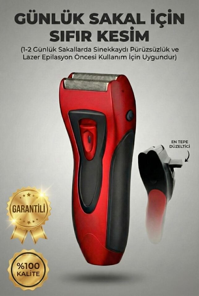 V-0918 Günlük Sakalı Sıfır Alan Profesyonel Erkek Tıraş Makinesi USB Şarjlı
