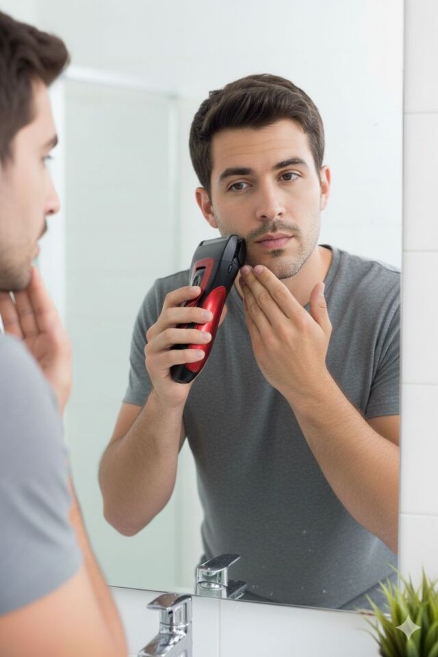 V-0918 Günlük Sakalı Sıfır Alan Profesyonel Erkek Tıraş Makinesi USB Şarjlı