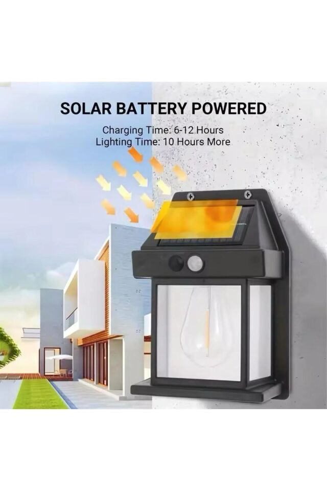 Güneş Enerjili Hareket Sensörlü Suya Dayanıklı Ev Bahçe Balkon Led lamba Solar Solar Duvar Lambası