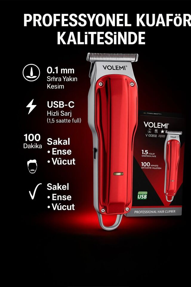 V-0085b Lazer-Epilasyon Öncesi Tüm Vücut Tıraş Makinesi Sakal-Ense-Vücut