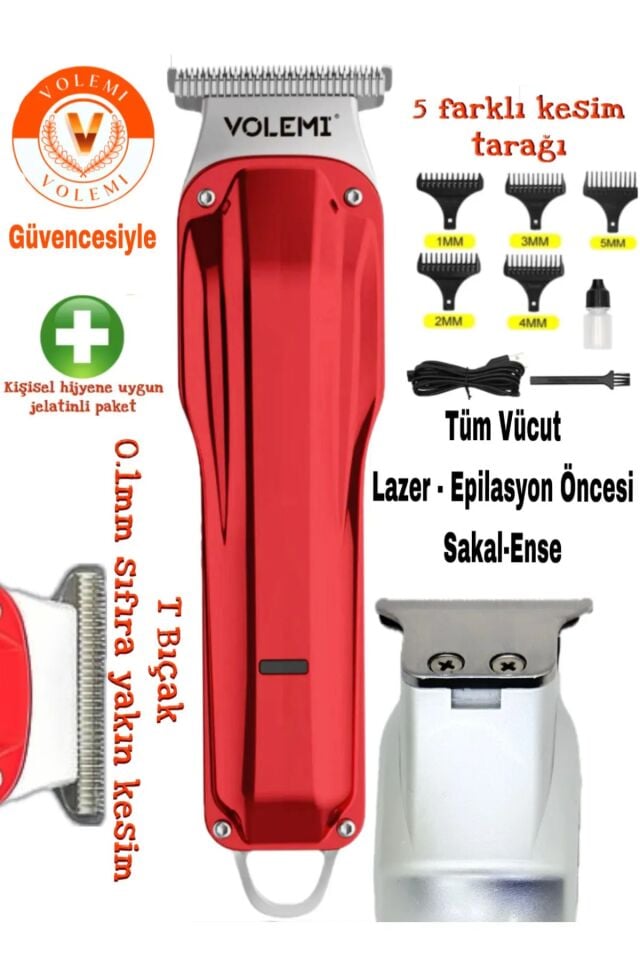 V-0085b Lazer-Epilasyon Öncesi Tüm Vücut Tıraş Makinesi Sakal-Ense-Vücut