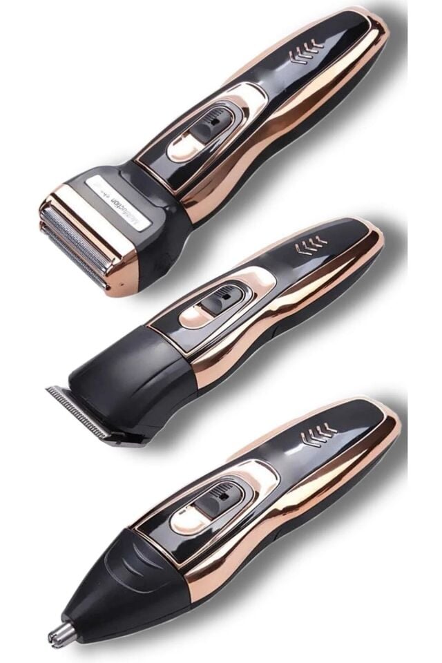 Ip-2020 3 Başlıklı Tıraş Makinesi Profesyonellerin Tercihi Tüm Set