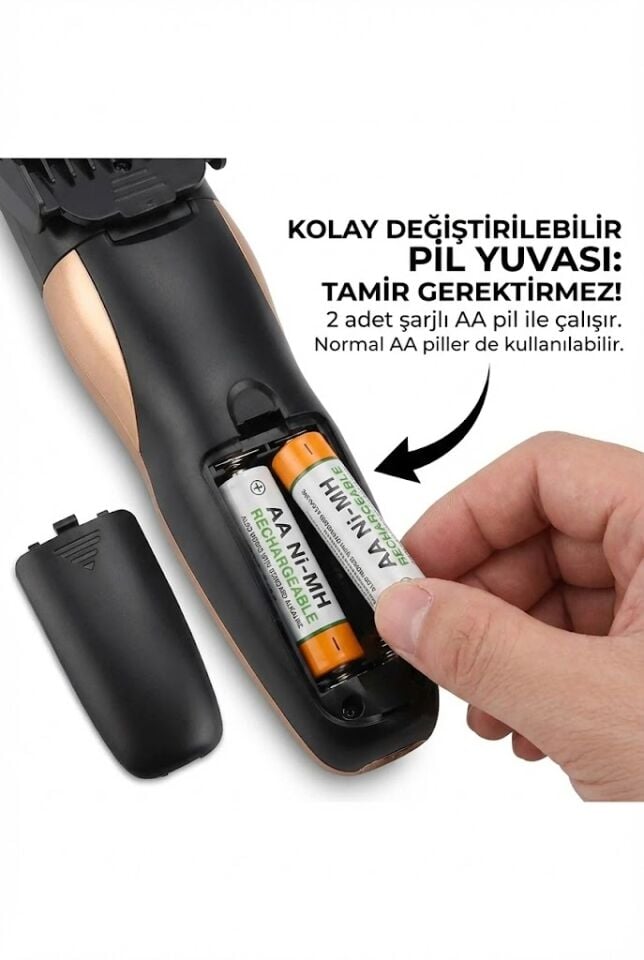 Ip-2020 3 Başlıklı Tıraş Makinesi Profesyonellerin Tercihi Tüm Set