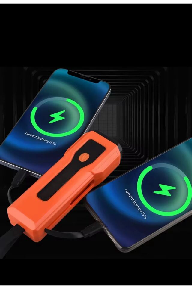 Deprem Çantası Için El Feneri-bisiklet Farı-dijital Ekran Powerbank-uzun Ömürlü Pil- Kamp Lambası