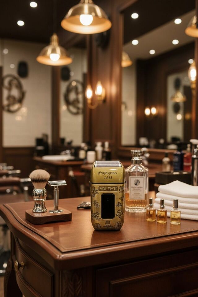 V-1453 Islak kuru Sıfır Sakal Performanslı Profesyonel Folyo Tıraş Makinesi IPX6 LCD Şarjlı