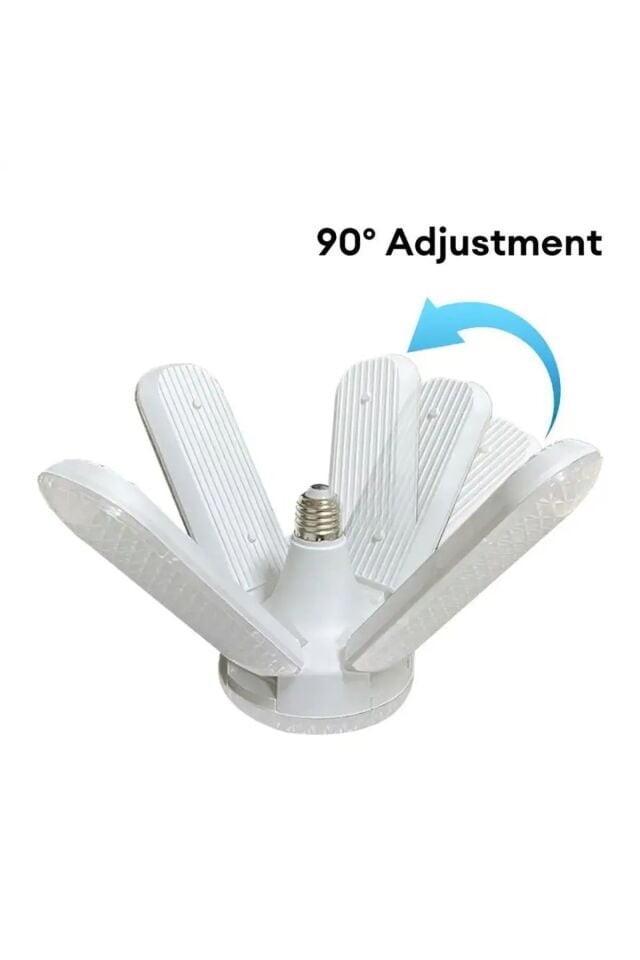 65W E27 KRİSTAL KATLANABİLİR PERVANE MODEL LED AMPUL 4+1  KANATLI LED AMPUL 6000 LÜMEN