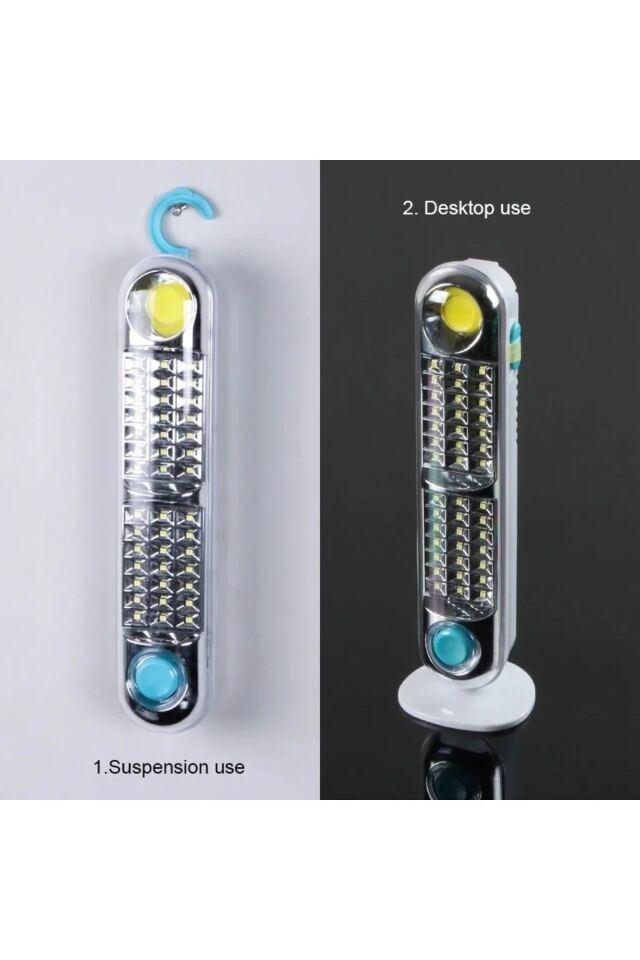 V-005 Güneş Enerjili Ve Şarjlı 42 Ledli Acil Durum Solar Aydınlatma Kamp Lambası Işıldak