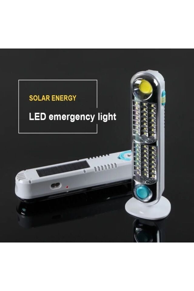 V-005 Güneş Enerjili Ve Şarjlı 42 Ledli Acil Durum Solar Aydınlatma Kamp Lambası Işıldak
