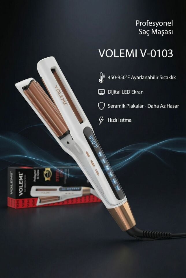 V-0103 Profesyonel Su Dalgası ve Wag Saç Maşası