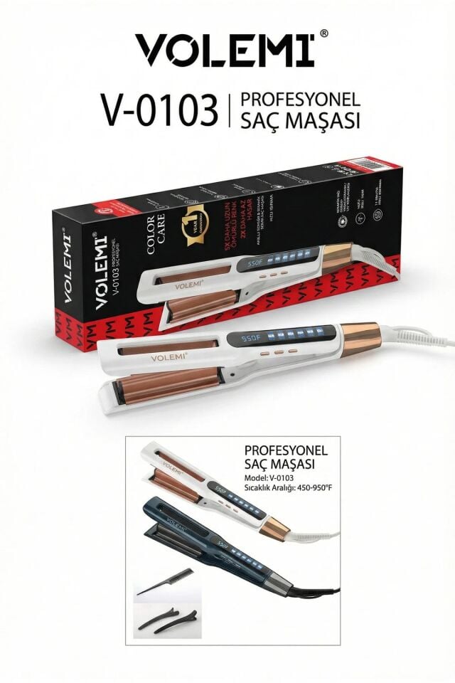 V-0103 Profesyonel Su Dalgası ve Wag Saç Maşası